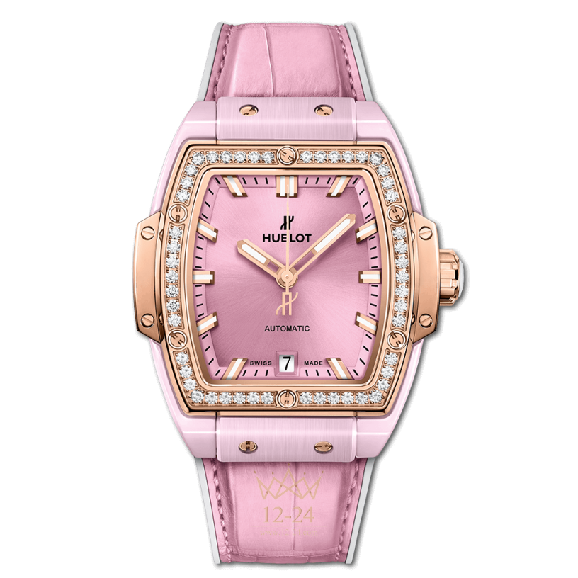 Hublot Pink Ceramic King Gold Diamonds 39 mm 665.RO.891P.LR.1204