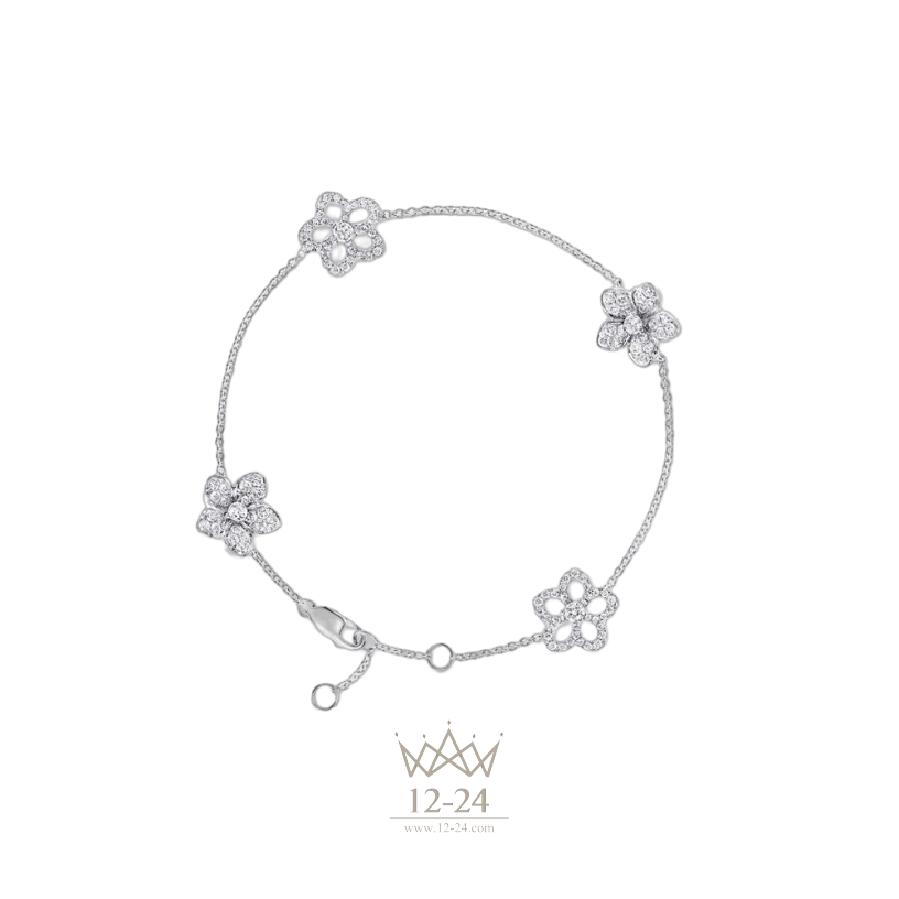 Graff Wild Flower Pavé Diamond Bracelet RGB515ALL