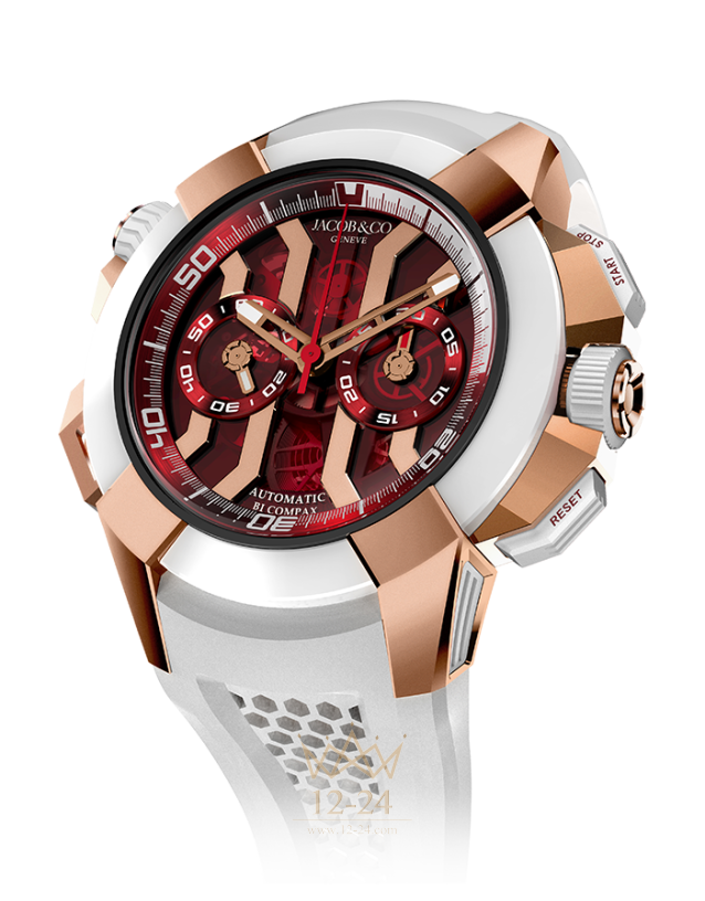 Jacob &amp; Co Epic X Chrono Rose Gold Red Dial EX300.40.SP.RR.A