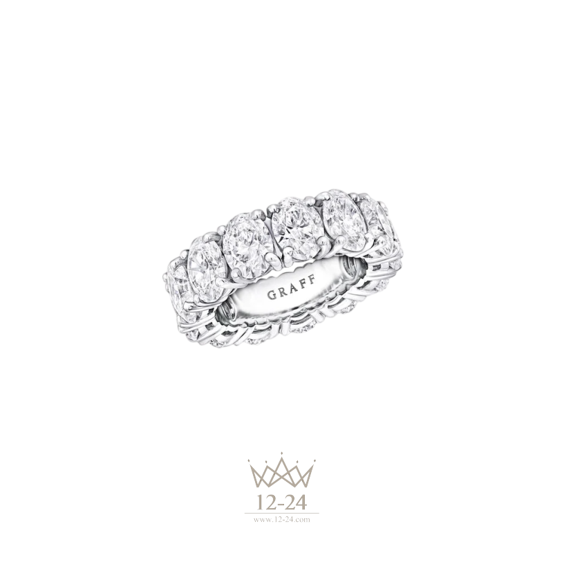 Graff Claw Set Oval Diamond Eternity Ring RGET053