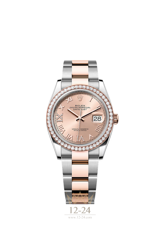 Rolex Oyster 36 мм Steel Gold Everose and Diamonds 126281rbr-0016