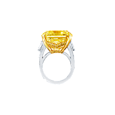Украшение Graff Emerald Cut Yellow and White Diamond Ring GR23238 — additional thumb 2