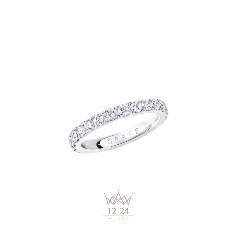 Graff Castle Set Round Diamond Wedding Band RER1001