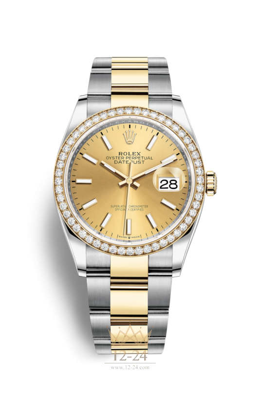 Rolex Oyster 36 мм Steel Yellow gold and Diamonds 126283rbr-0002