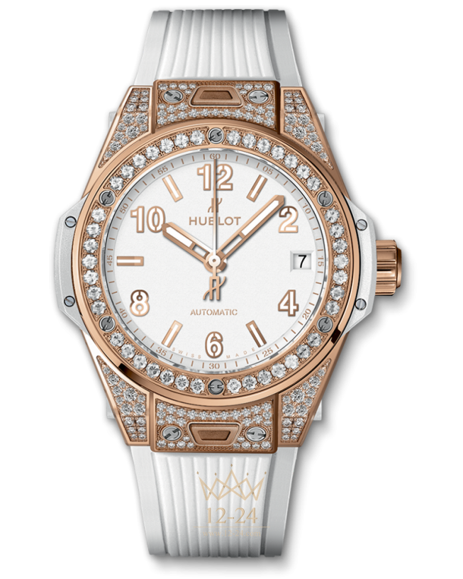 Hublot One Click King Gold White Pave 39 mm 465.OE.2080.RW.1604