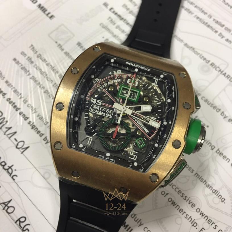 Richard Mille RM 11-01 Automatic Flyback Chronograph — Roberto Mancini Rose Gold RM 11-01 Automatic Flyback Chronograph — Roberto Mancini Rose Gold