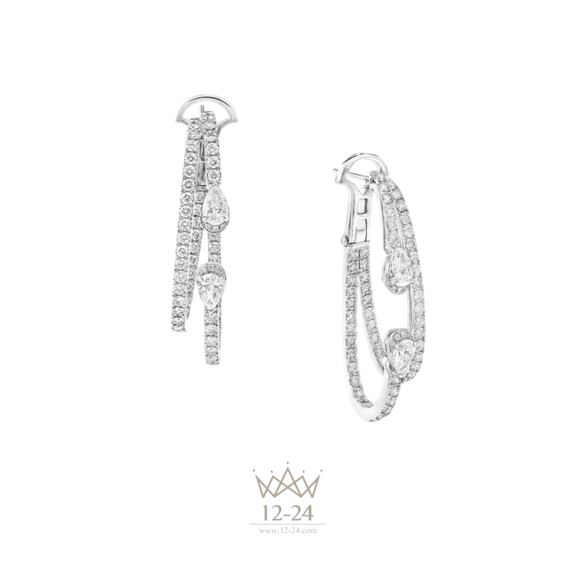 Graff Duet Diamond Double Hoop Earrings RGE1567