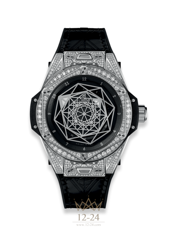 Hublot Sang Bleu Steel Pave 465.SS.1117.VR.1704.MXM18