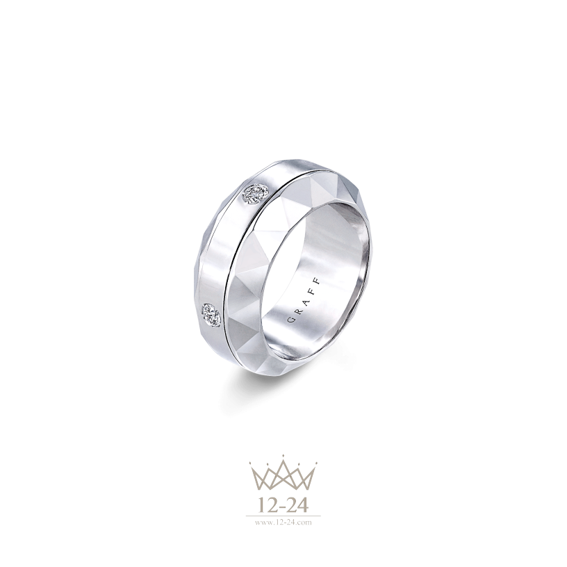 Graff White Gold Spinning Eternity Band Diamond RGR197