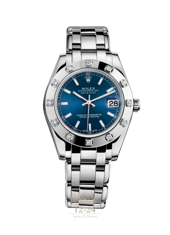 Rolex 34 мм White Gold and Diamonds 81319-0029