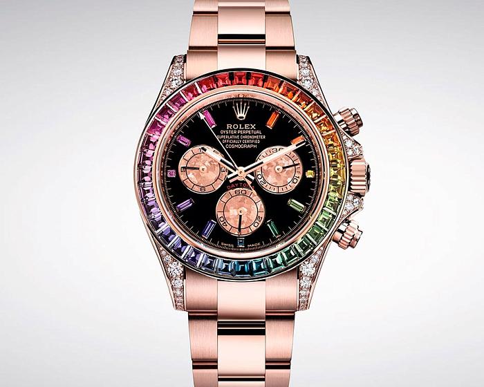 Baselworld 2018: Rolex представили Daytona "Rainbow" Everose