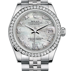Часы Rolex Steel White Gold and Diamonds 31 мм 178384-0040 — дополнительная миниатюра 1