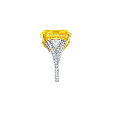 Украшение Graff Emerald Cut Yellow and White Diamond Ring GR23238 — additional thumb 1