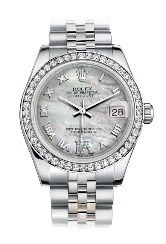 Rolex Steel White Gold and Diamonds 31 мм 178384-0040