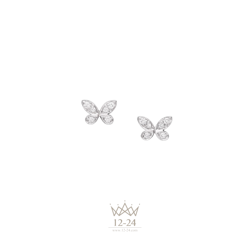 Graff Pavé Butterfly Diamond Petite Stud Earrings RGE1563