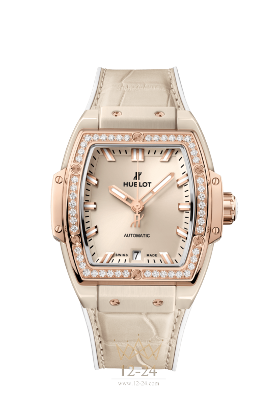 Hublot Beige Ceramic King Gold Diamonds 39 мм 665.CZ.898B.LR.1204
