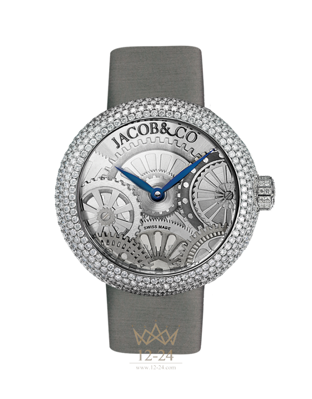 Jacob &amp; Co BRILLIANT HALF PAVE 210.020.10.RH.OX.3RD