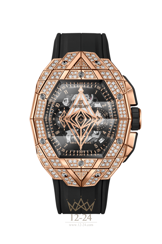 Hublot Sang Bleu King Gold Pavé 648.OX.0108.RX.1604.MXM23