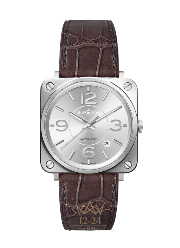 Bell & Ross BR S OFFICER SILVER BRS92-SI-ST/SCR