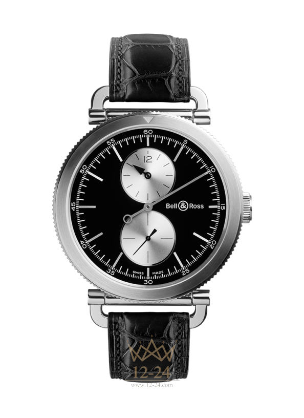 Bell &amp; Ross WW2 REGULATEUR OFFICER BRWW2-REG-BS/SCR