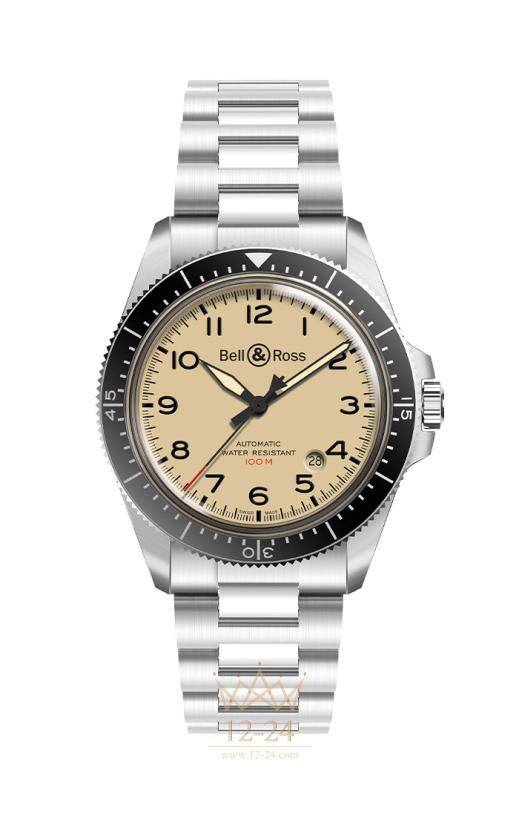 Bell &amp; Ross BR V2-92 Military Beige BRV292-BEI-ST/SST