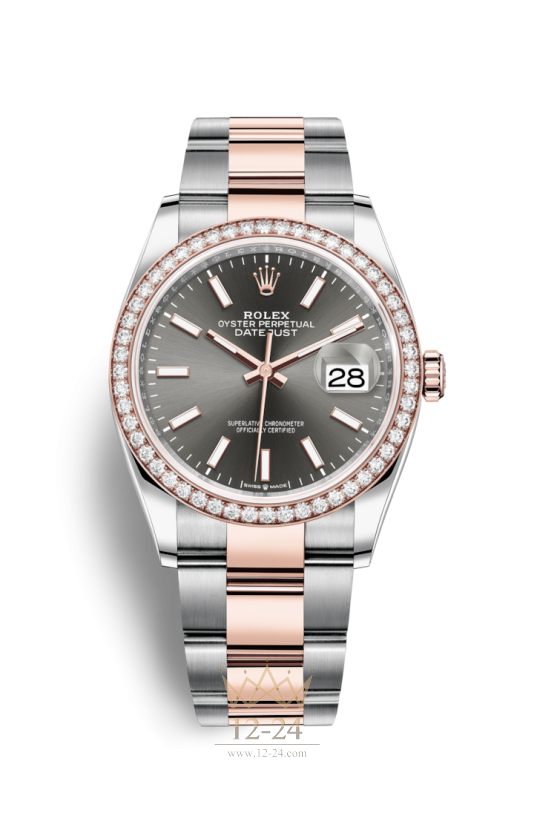 Rolex Oyster 36 мм Steel Gold Everose and Diamonds 126281rbr-0002