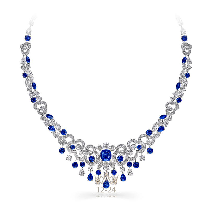 Graff Nuage Necklace Sapphire and Diamond RGN435