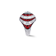 Украшение Graff Swirl Baguette Ring Ruby and Diamond RGR504 — additional thumb 2