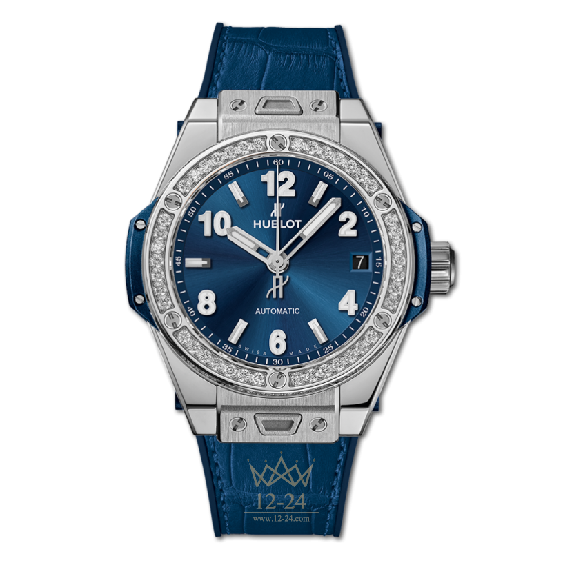 Hublot One Click Steel Blue Diamonds 465.SX.7170.LR.1204