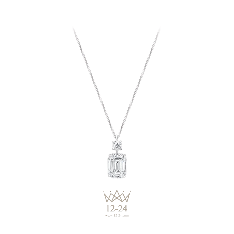 Graff Emerald Cut Diamond Pendant EPT01ALL