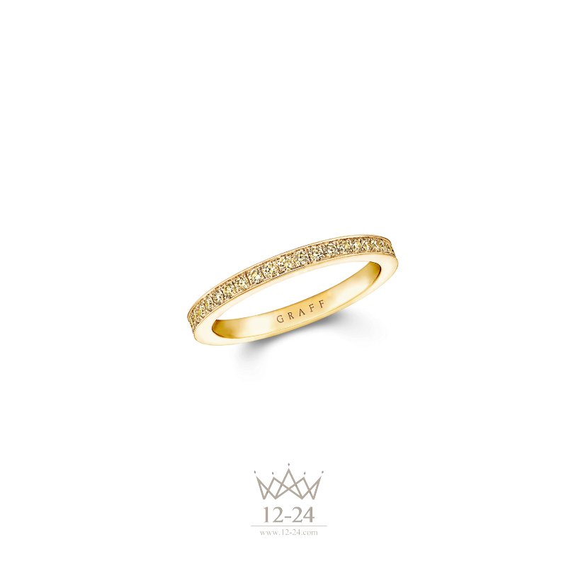 Graff Yellow Gold Eternity Band Yellow Diamond RGET095