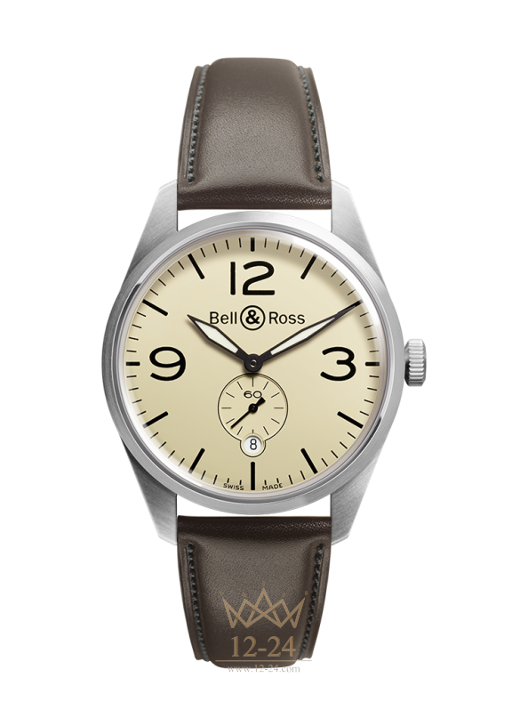 Bell &amp; Ross BR 123 ORIGINAL BEIGE BRV123-BEI-ST/SCA