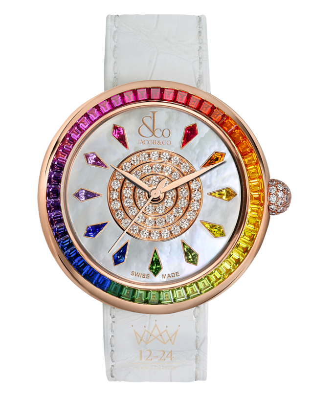 Jacob &amp; Co BRILLIANT RAINBOW ROSE GOLD BA537.40.GR.KW.A