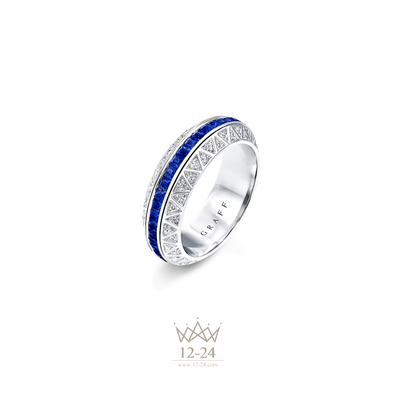 Graff Spinning Eternity Band Sapphire and Diamond RGR387