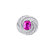 Украшение Graff Swirl Ring Pink Sapphire and Diamond RGR498 — дополнительная миниатюра 1
