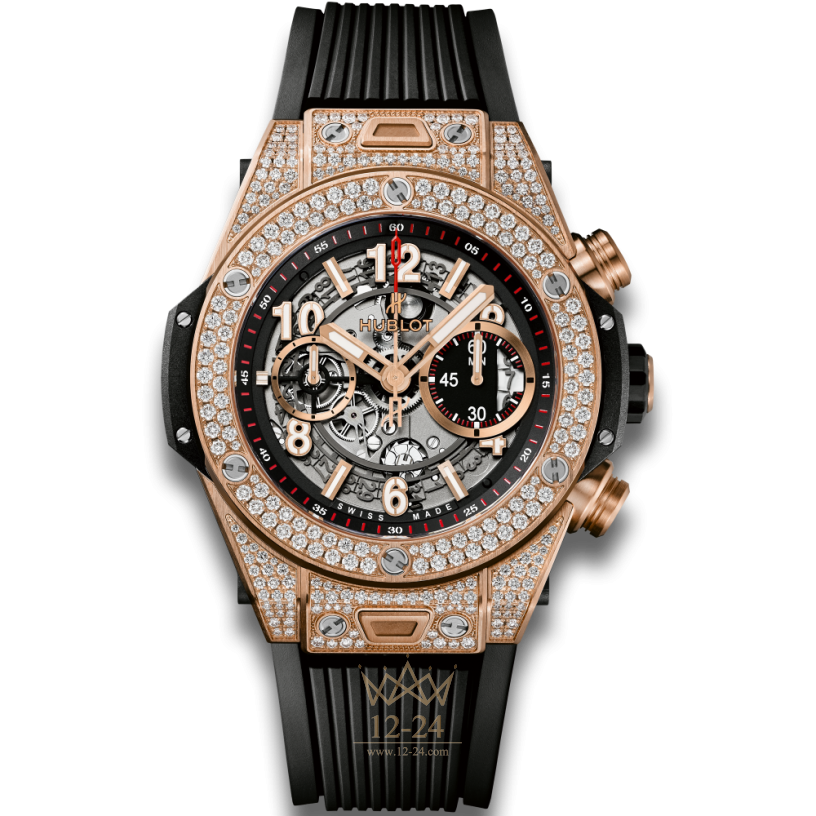 Hublot Unico King Gold Pavé 411.OX.1180.RX.1704