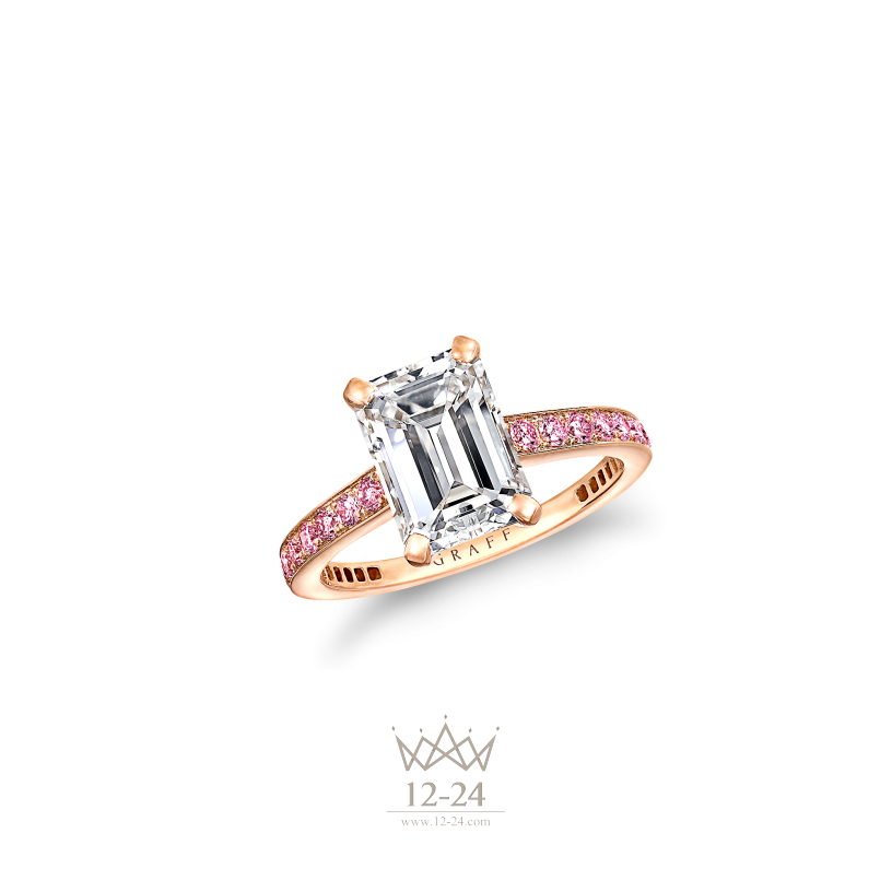 Graff Flame Emerald Cut Diamond Engagement Ring EPVP01ALL