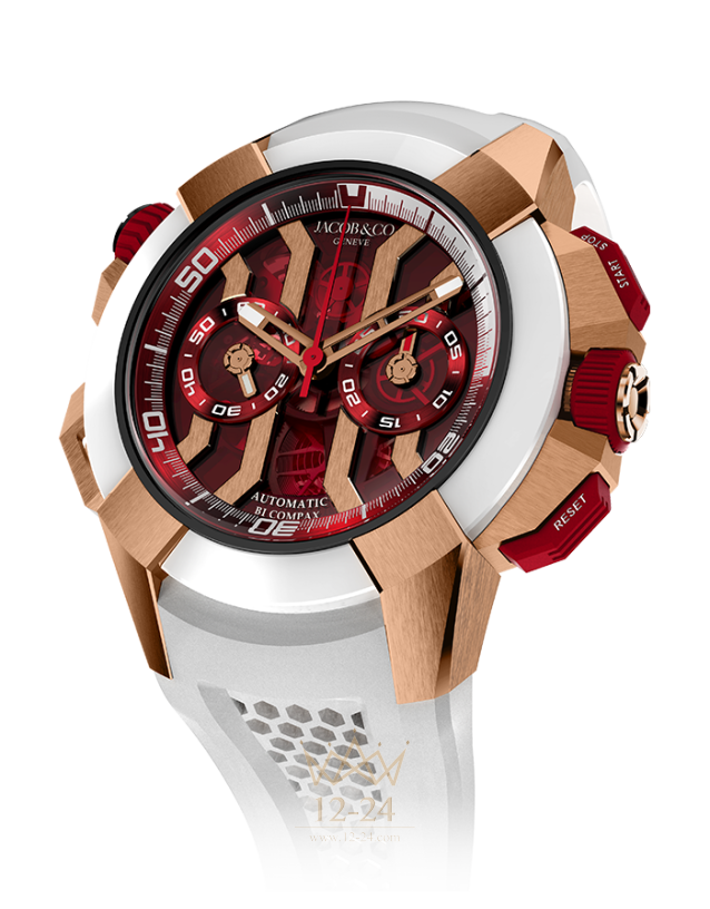 Jacob &amp; Co Epic X Chrono Rose Gold Red Dial EX300.40.SR.RR.B