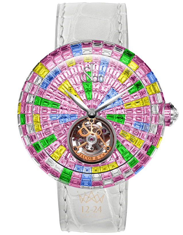 Jacob &amp; Co Brilliant Flying Tourbillon Multicolor Pink BT543.30.HX.UE.B