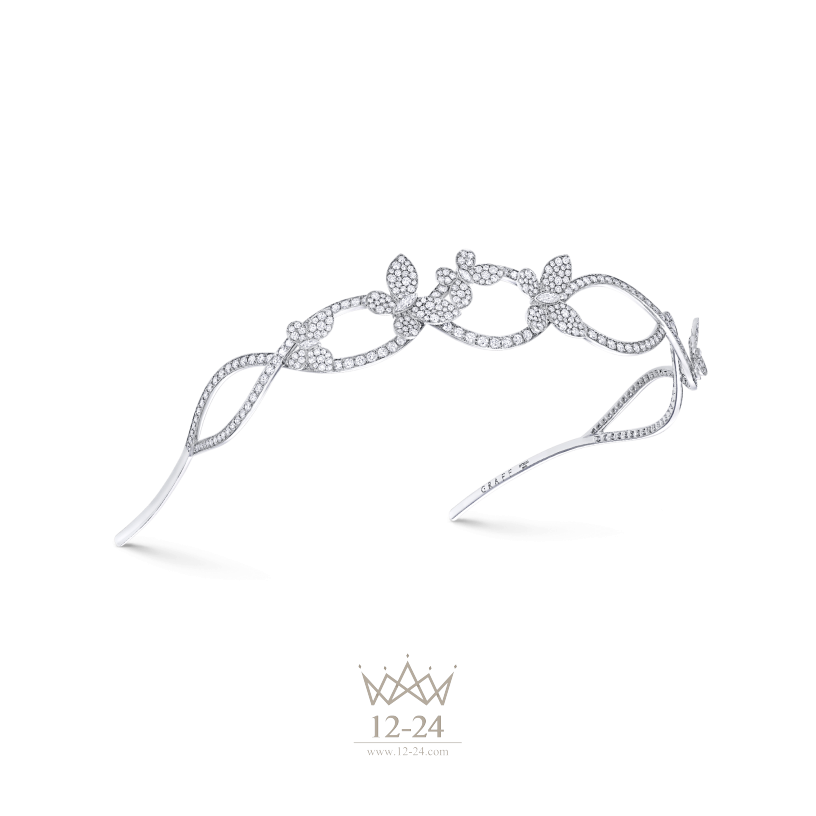 Graff Butterfly Motif Head Band Diamond RGT107