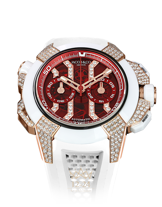 Jacob &amp; Co Epic X Chrono Pave EC412.42.RW.RR.F