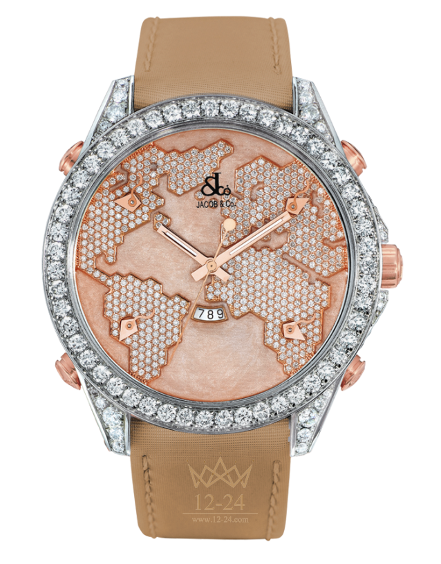 Jacob &amp; Co Five Time Zone The World Is Yours JC-47SRWRDC