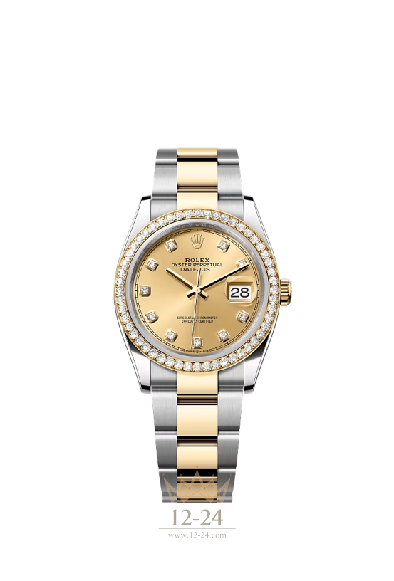 Rolex Oyster 36 мм Steel Yellow gold and Diamonds 126283rbr-0004