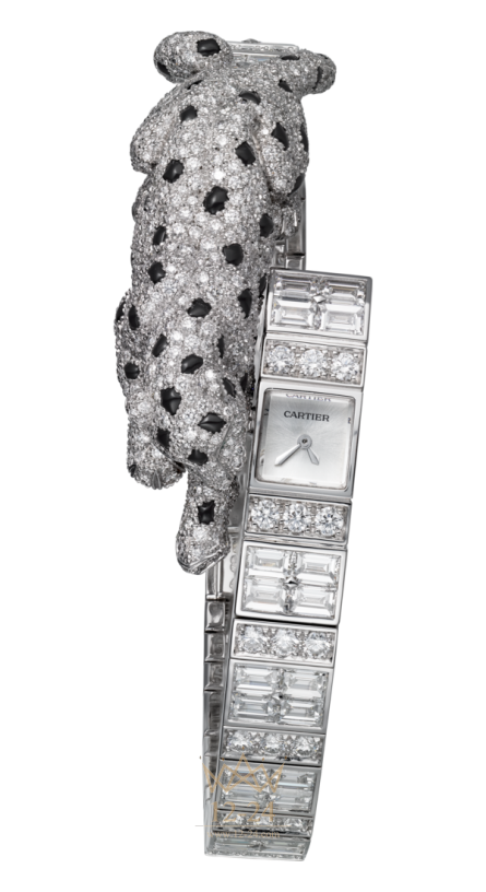 Cartier Figurative clock Panthere Asymetrique HPI01001