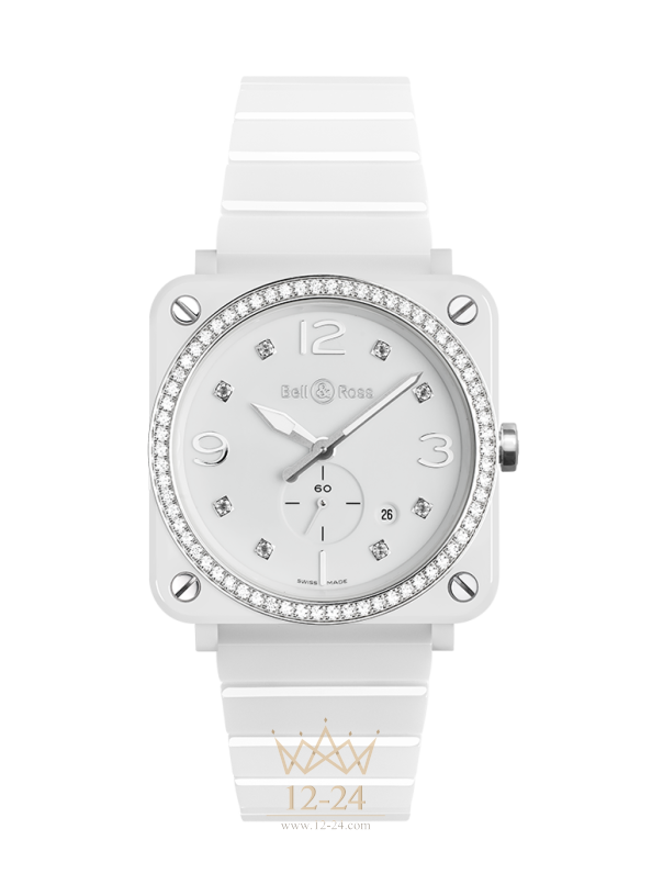 Bell & Ross BR S WHITE CERAMIC DIAMONDS BRS-WH-CES-LGD/SCE