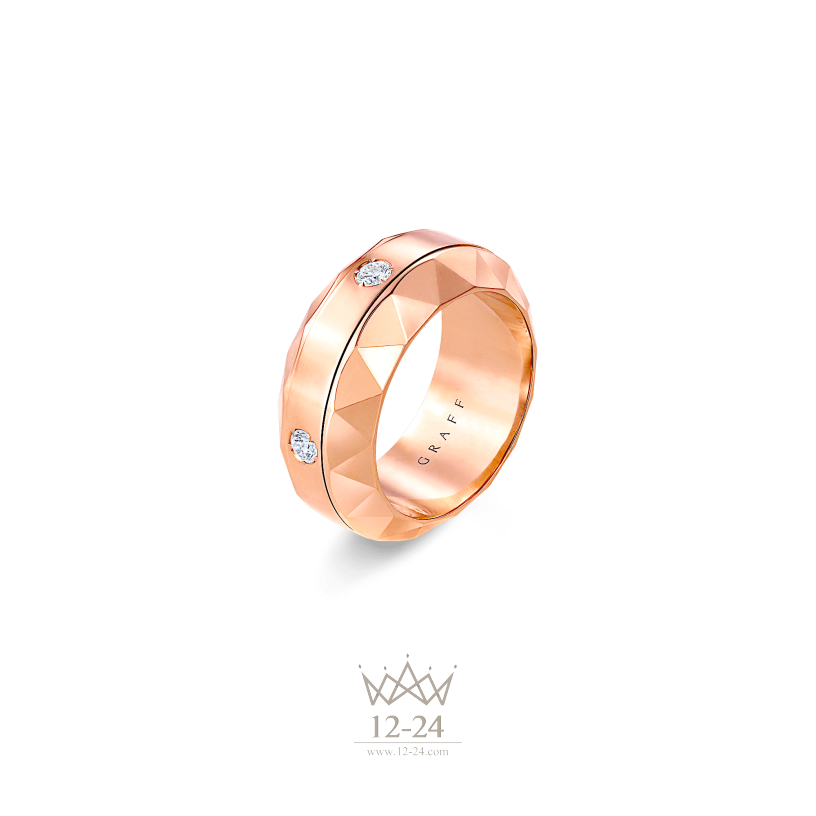 Graff Rose Gold Spinning Eternity Band Diamond RGR198