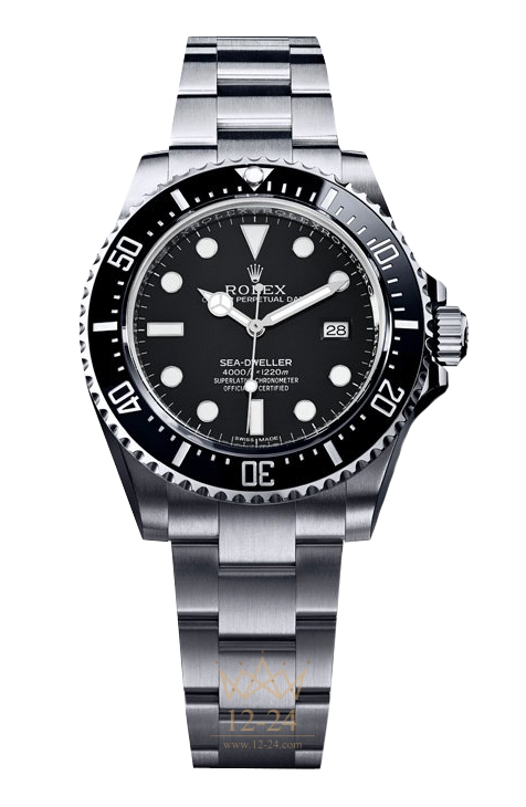 leder hjælpe frø Rolex Sea-Dweller Watch 116600-0003 | 40 mm, Stainless steel Case, Black  Dial - 12-24.com