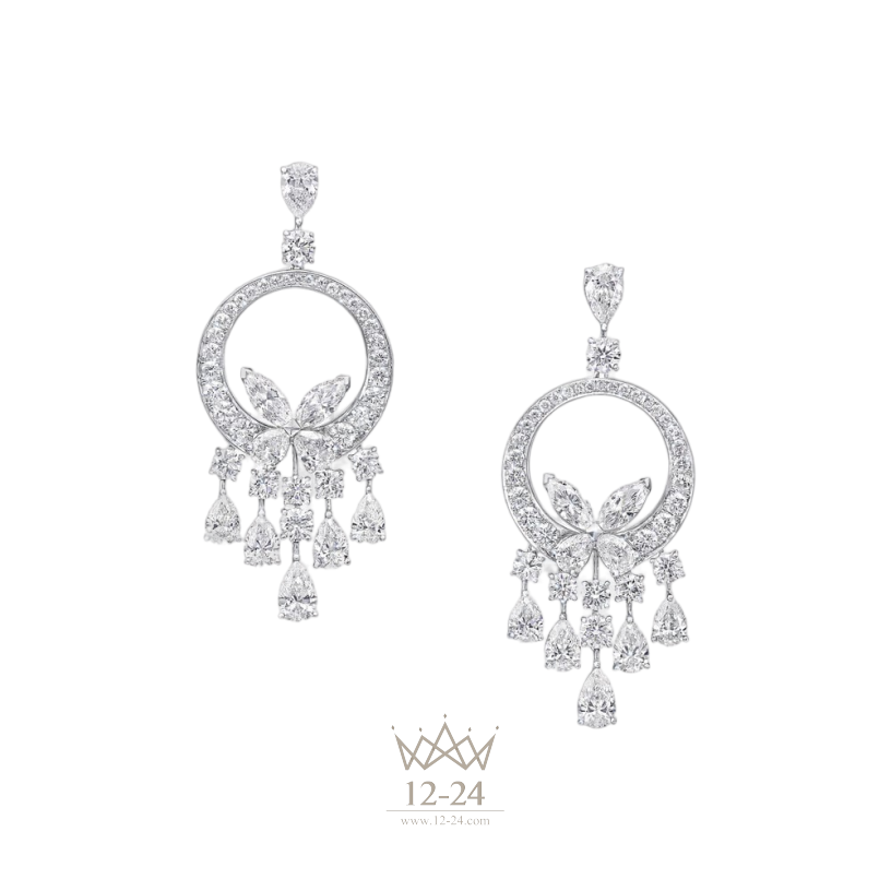 Graff Classic Butterfly Chandelier Diamond Earrings RGE393_GE23418