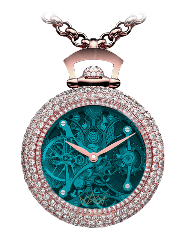 Jacob &amp; Co Brilliant Pocket Watch Pendant BS231.40.RD.QB.A