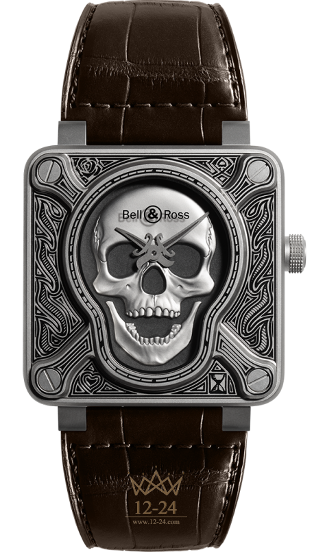 Bell &amp; Ross BR 01 Burning Skull BR0192-SKULL-BURN